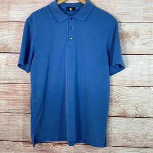 Calvin Klein Polo Shirt Blue Medium